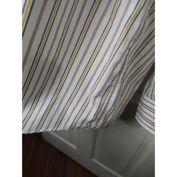 Sears Roebuck Men's 2X* Vintage Button Striped Shirt 17 34/35 Single Needle - Picture 6 of 14